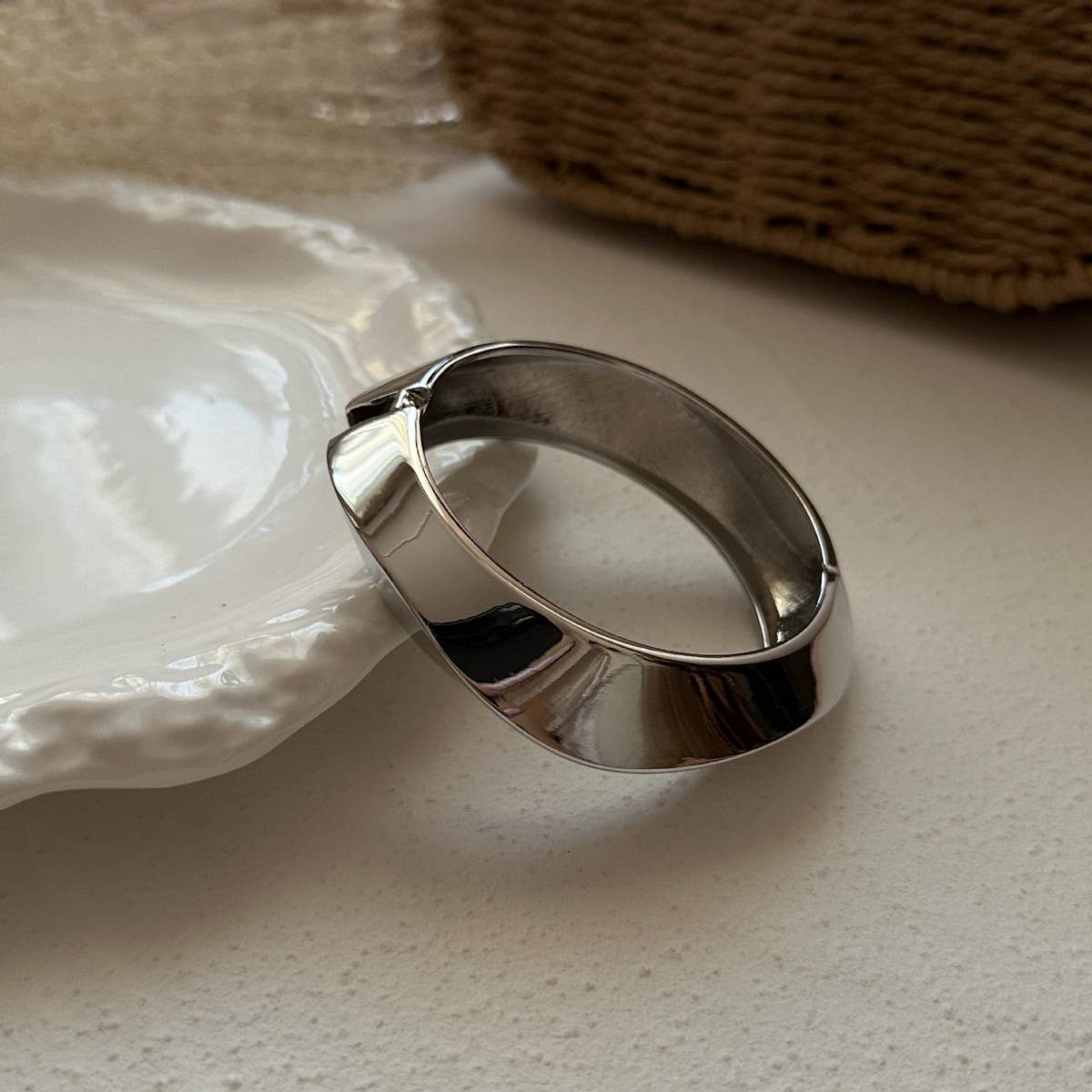 ACCITY - Wholesale Cuff Bracelet - NEW DESIGN HIGH-END SMOOTH RING BRACELET_CWMM30855