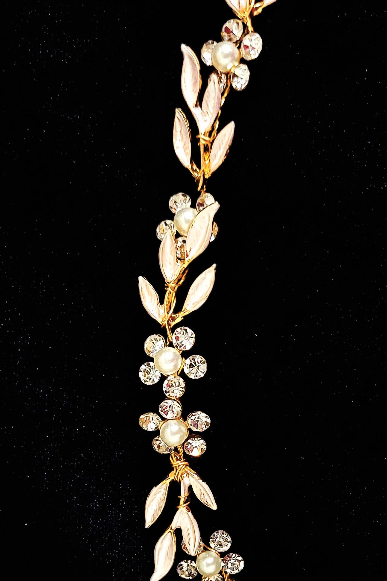 Chicas – wholesale Belt – Women's – Crystal Flower Belt With Ivory Ties 59215-8