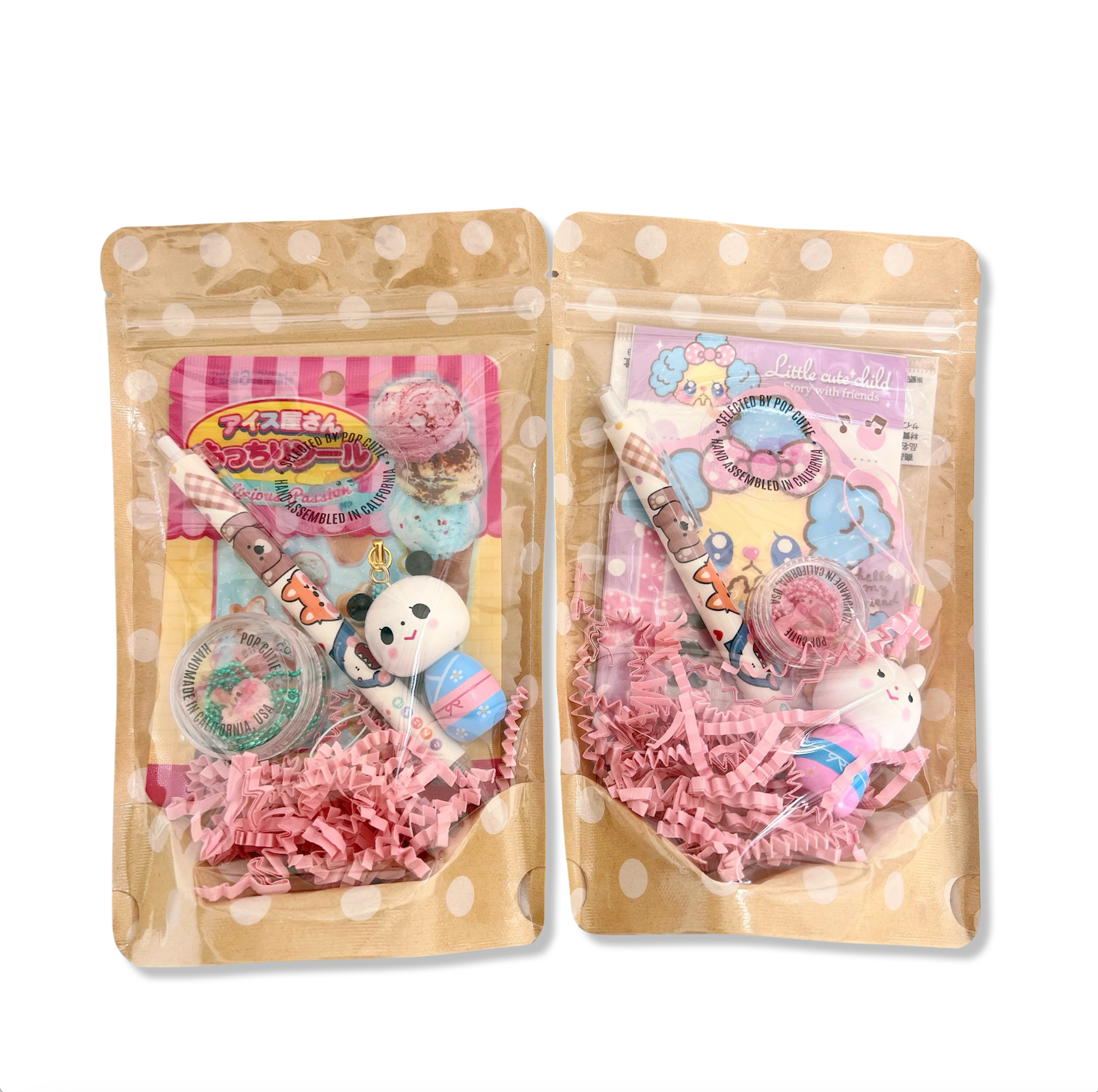 Pop Cutie Accessories & Gifts - Wholesale Toy Set - Kids - Japanese Toy Kokeshi / Stationery /Sticker/Necklace Gift Set1