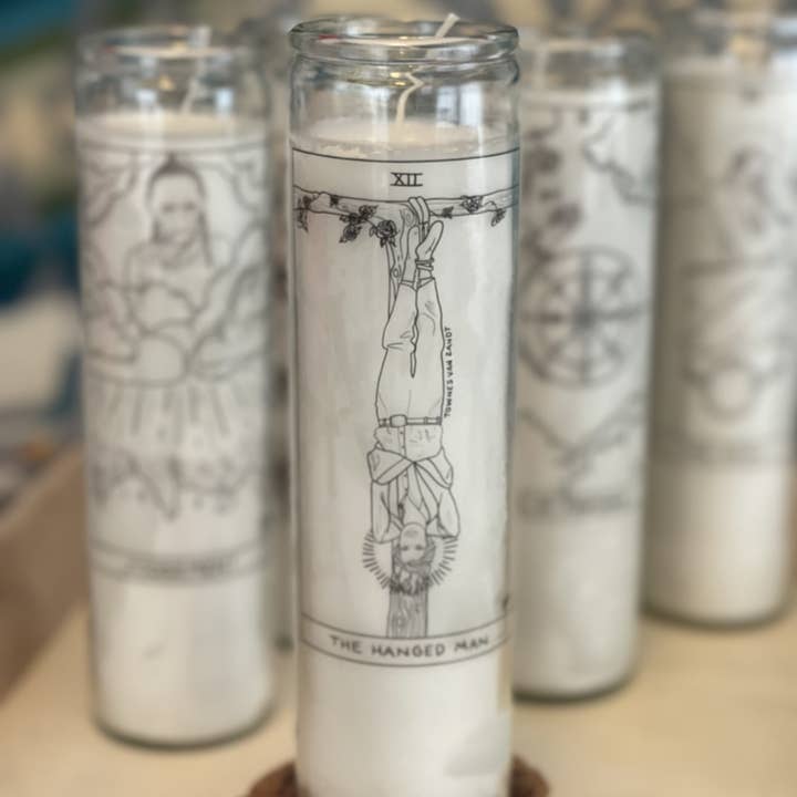 The Outlaw Oracle - Wholesale Votive Candle - Outlaw Prayer Candle(s): Black and White