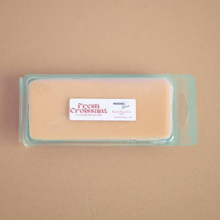 Fresh Croissant 2.5 OZ Soy Wax Melt for wholesale by Woods & Spice