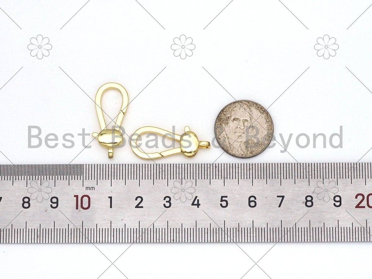 BestBeads&Beyond - Vente Fermoir - Fermoir Mousqueton Ovale de Haute Qualité, Réf#LK4432