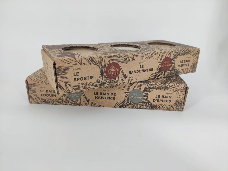 Lîdjeu! - Wholesale Bar Soap - Evasion Box 3 Soaps Lîdjeu x Pupa1