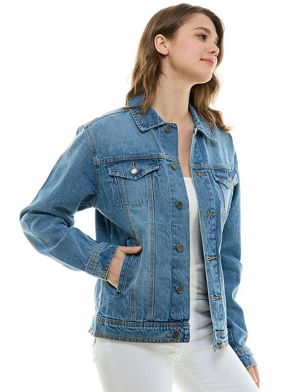 BLUE AGE - Wholesale Denim Jacket - Women's - Boyfriend's Denim jacket for the roomy and relaxed fit 16