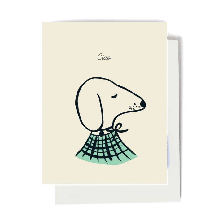 Tarjeta Ciao Dog para venta al por mayor de Elizabeth Grubaugh