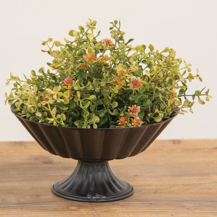 Saybrook Lane - Wholesale Artificial Plant - Golden Fall Buds & Baby's Grass Half Sphere, 10"