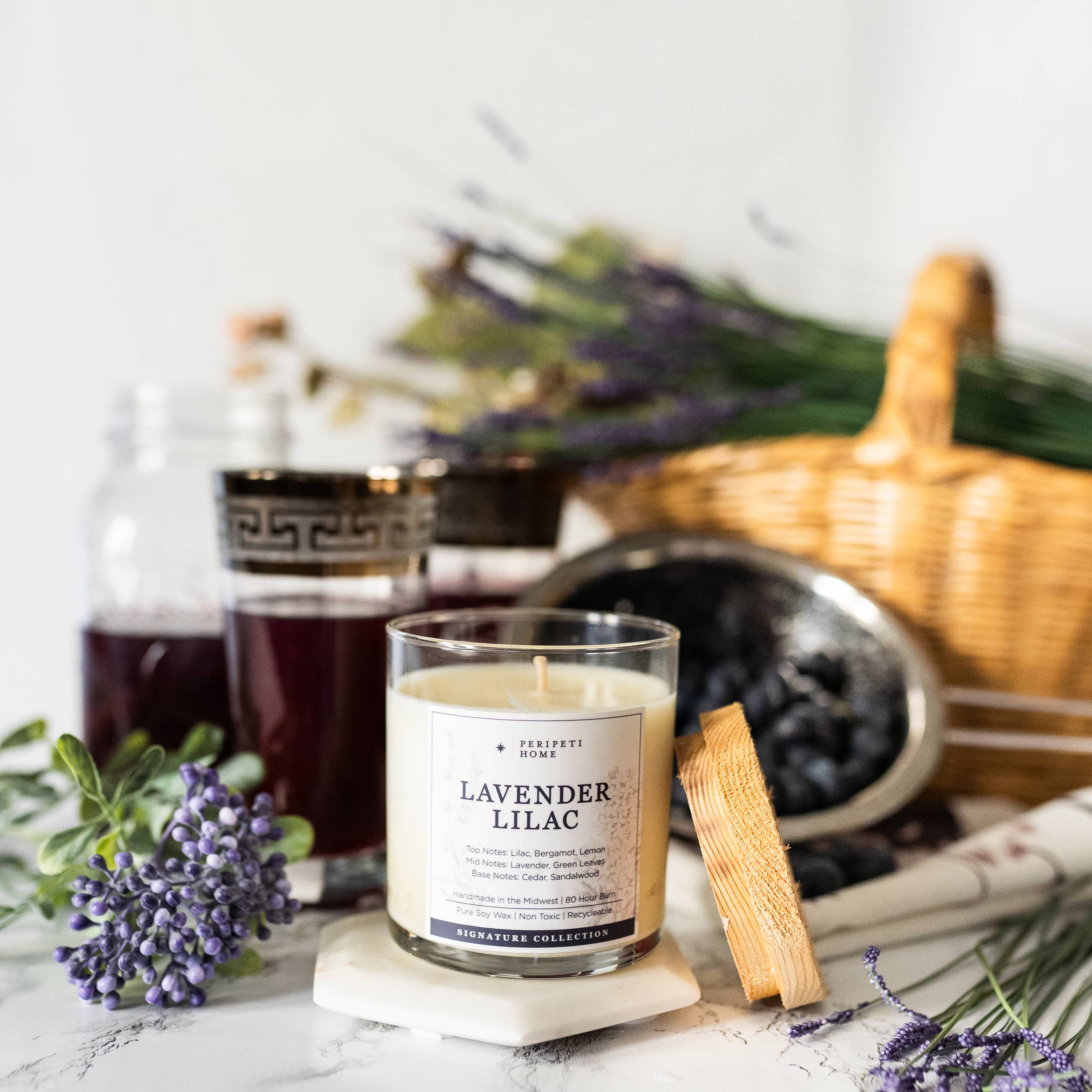 Peripeti Home - Wholesale Jar/Filled Candle - Non-Toxic Soy Candle, Gives Back4