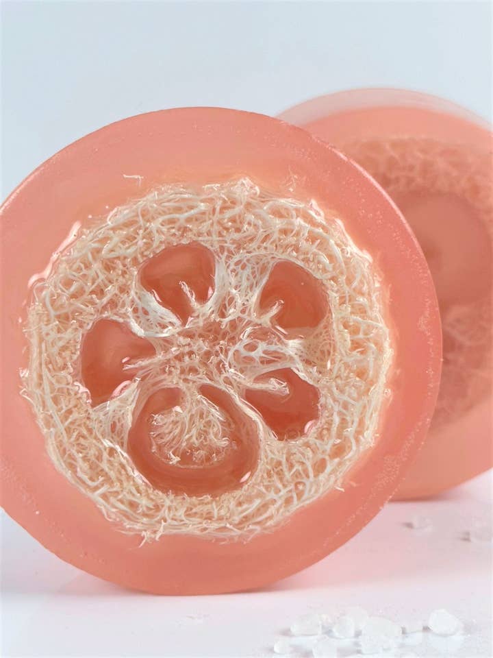 Poolside Lemonade Loofa Soap for wholesale by The Green Rift