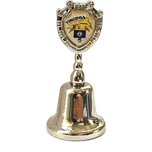 Virginia - Campanella Souvenir Collezionabile in Metallo di Zinco dello Stato della Virginia per la vendita all'ingrosso da parte di 7 Star