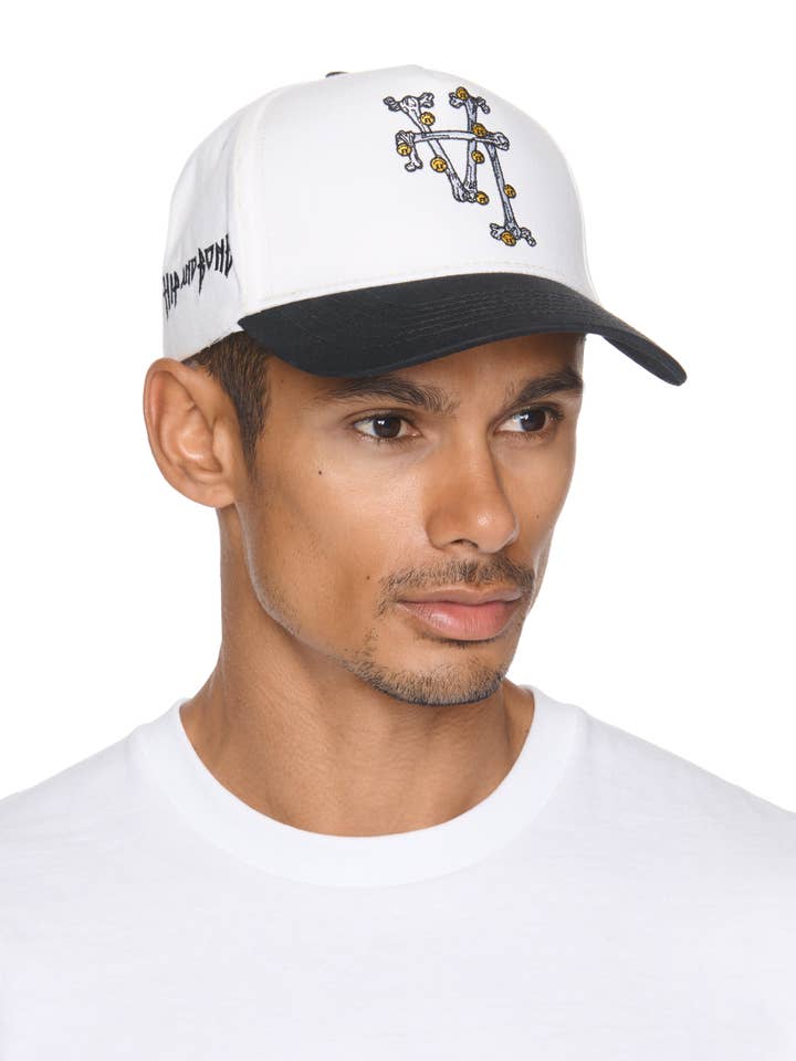 TWO TONE BRUSHED COTTON DEAD LA SNAP BACK HAT for wholesale by Hip and Bone