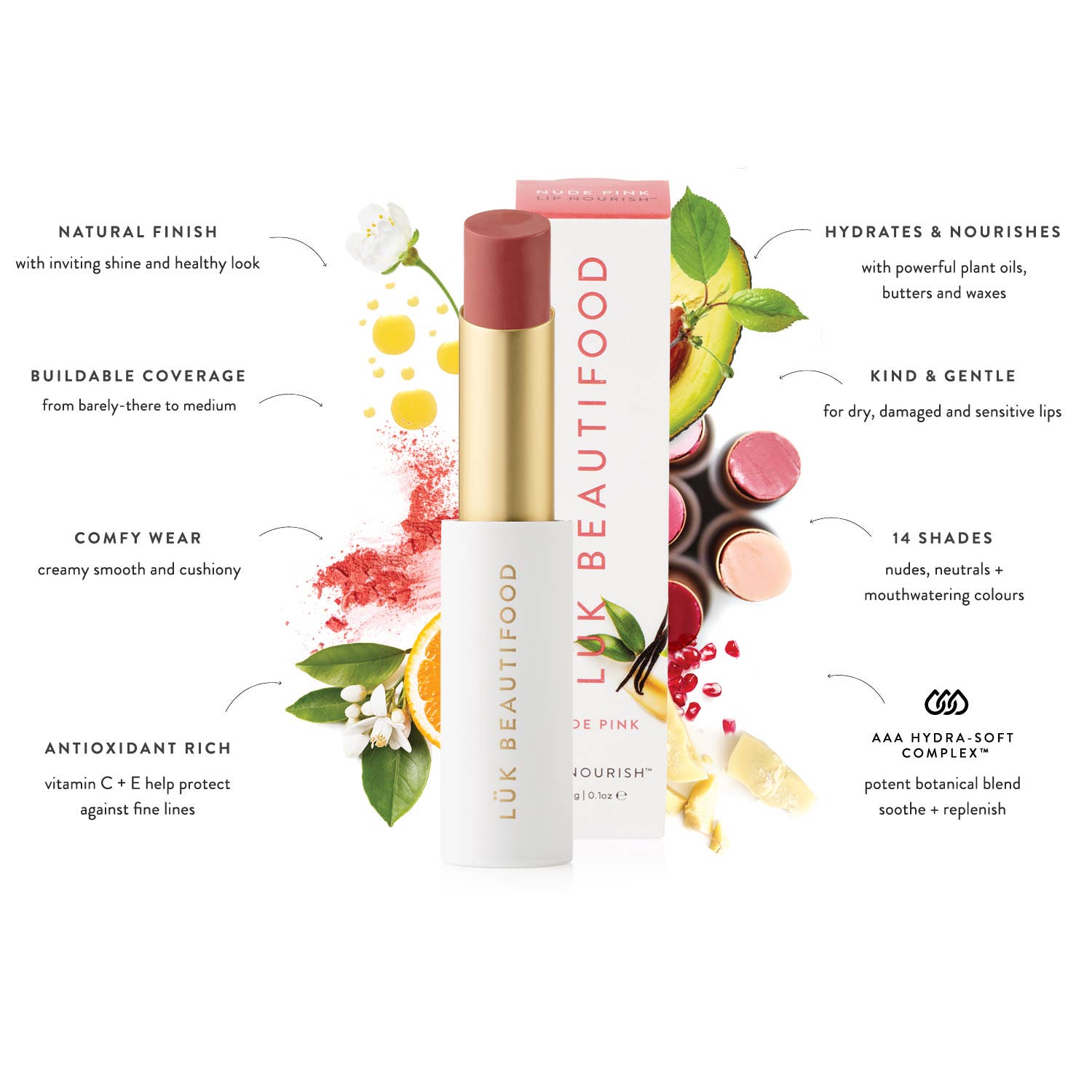 LÜK BEAUTIFOOD [🇦🇺 AUS + USA🇺🇸] - Wholesale Lipstick - Lip Nourish™ Lipstick TOP 8 (40) Bundle inc FREE Display5