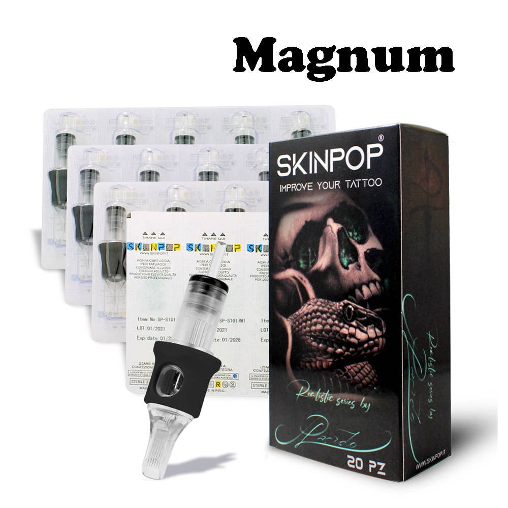 SKINPOP – Cuidados/pomada de tatuagem por atacado – Cartuchos para tatuagem estilo realista SKINPOP por Placido9