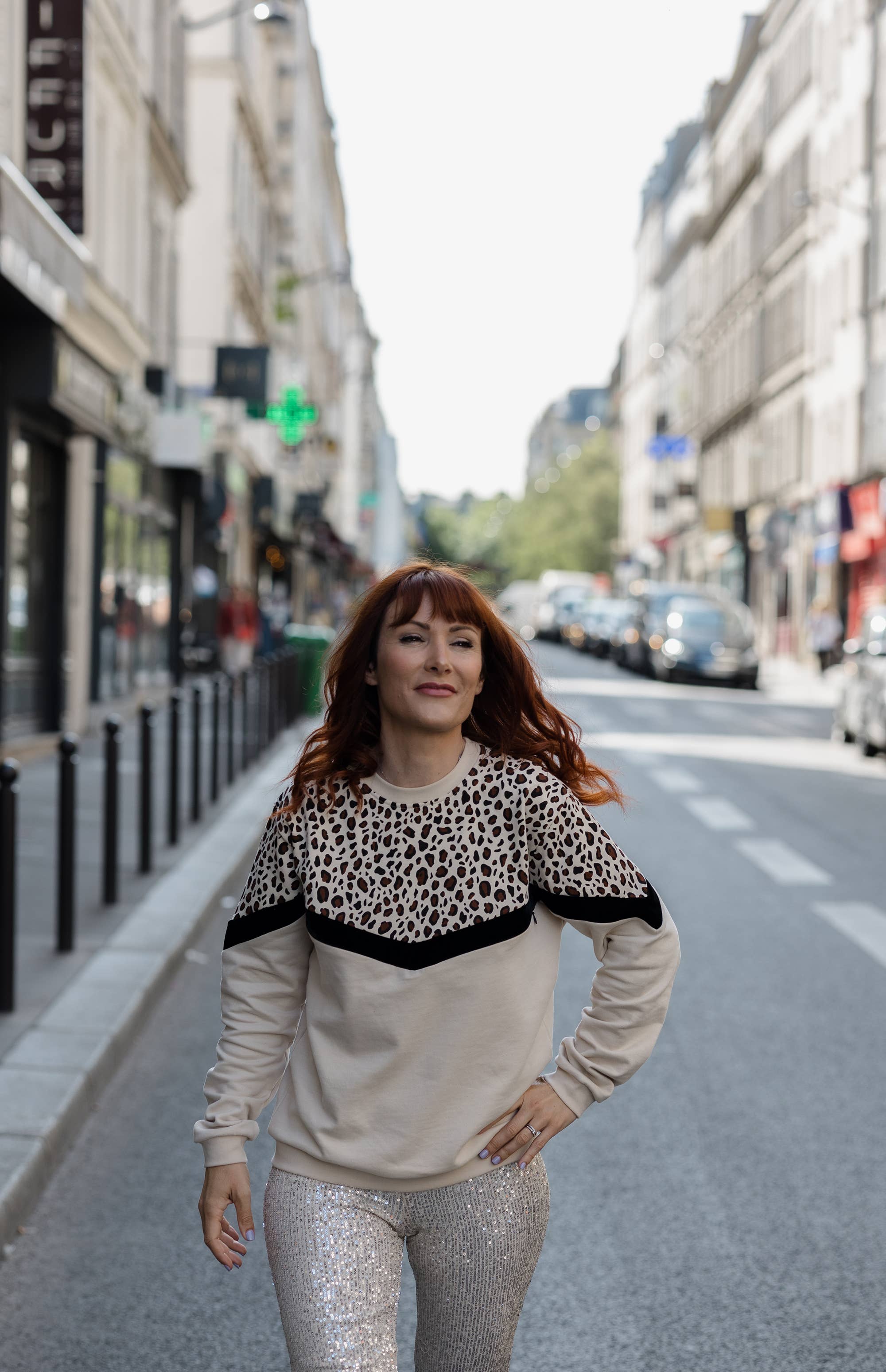 You&Milk - Wholesale Nursing Top - Maternity - Leopard nursing sweatshirt "Le Graou"1