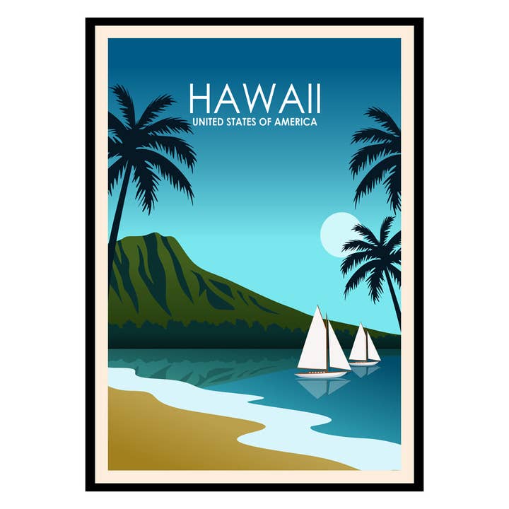 Hawaii Poster for wholesale by Places of Art