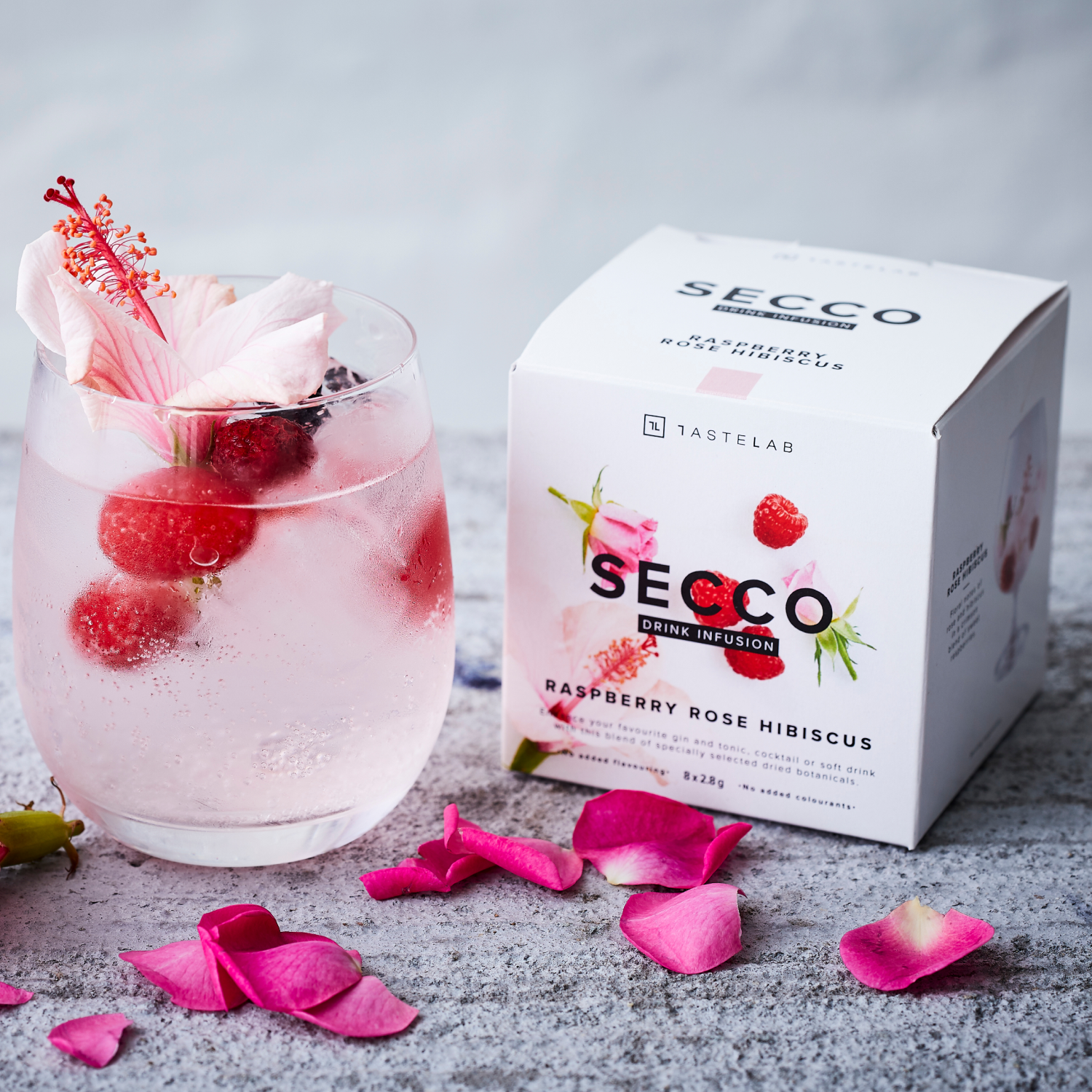 Secco Drink Infusion - Wholesale Cocktail Mix/Syrup - Raspberry Rose Hibiscus3