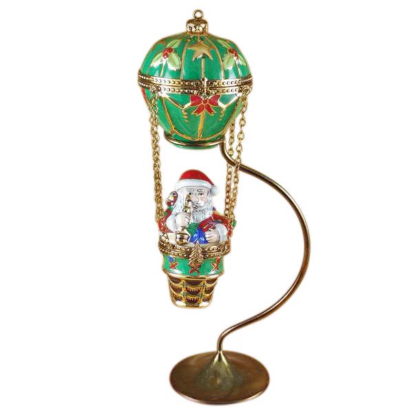 Santa In Balloon With Brass Stand for wholesale by Rochard