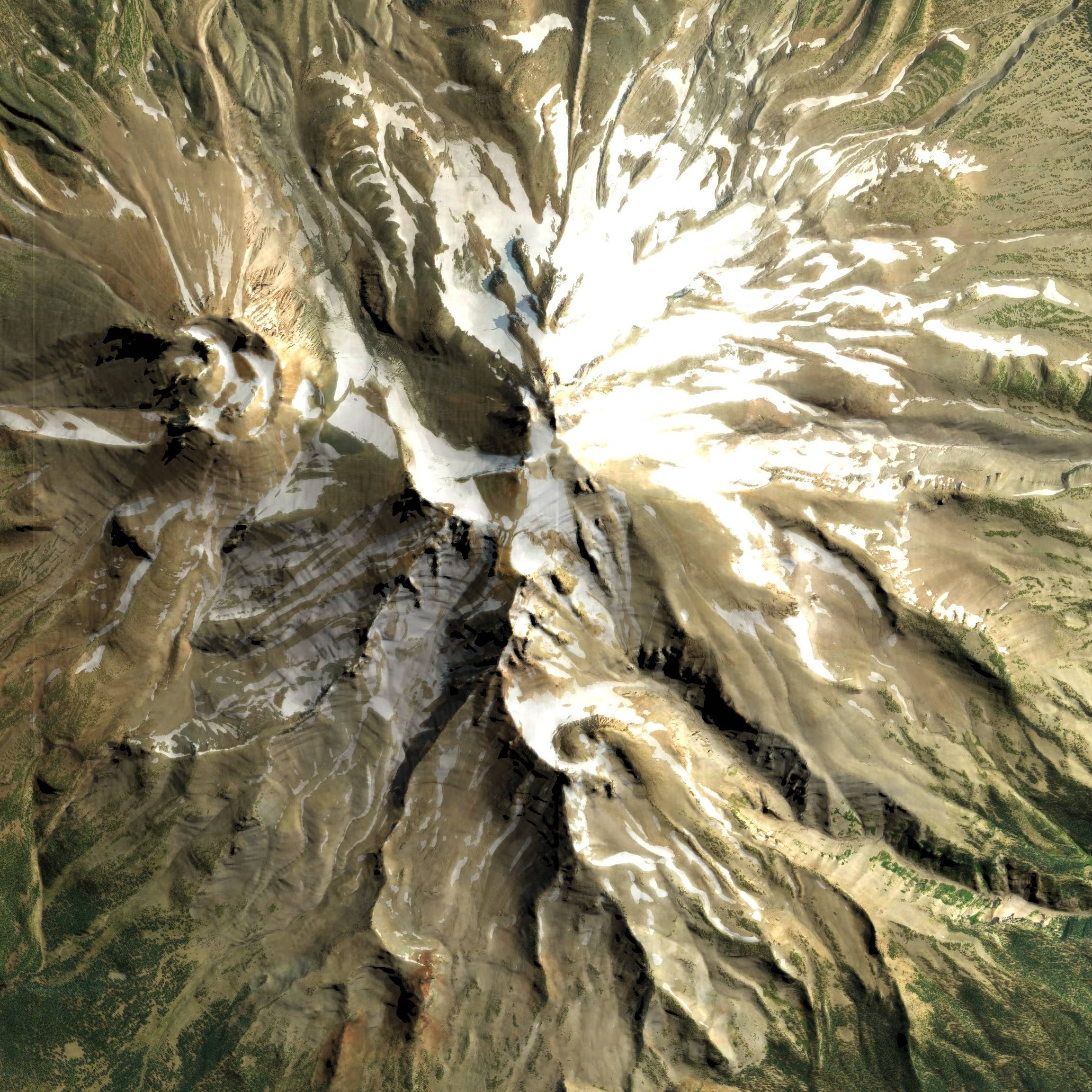 JACE.design - Wholesale Art Print - Mount Shasta CA Map Print Satellite4