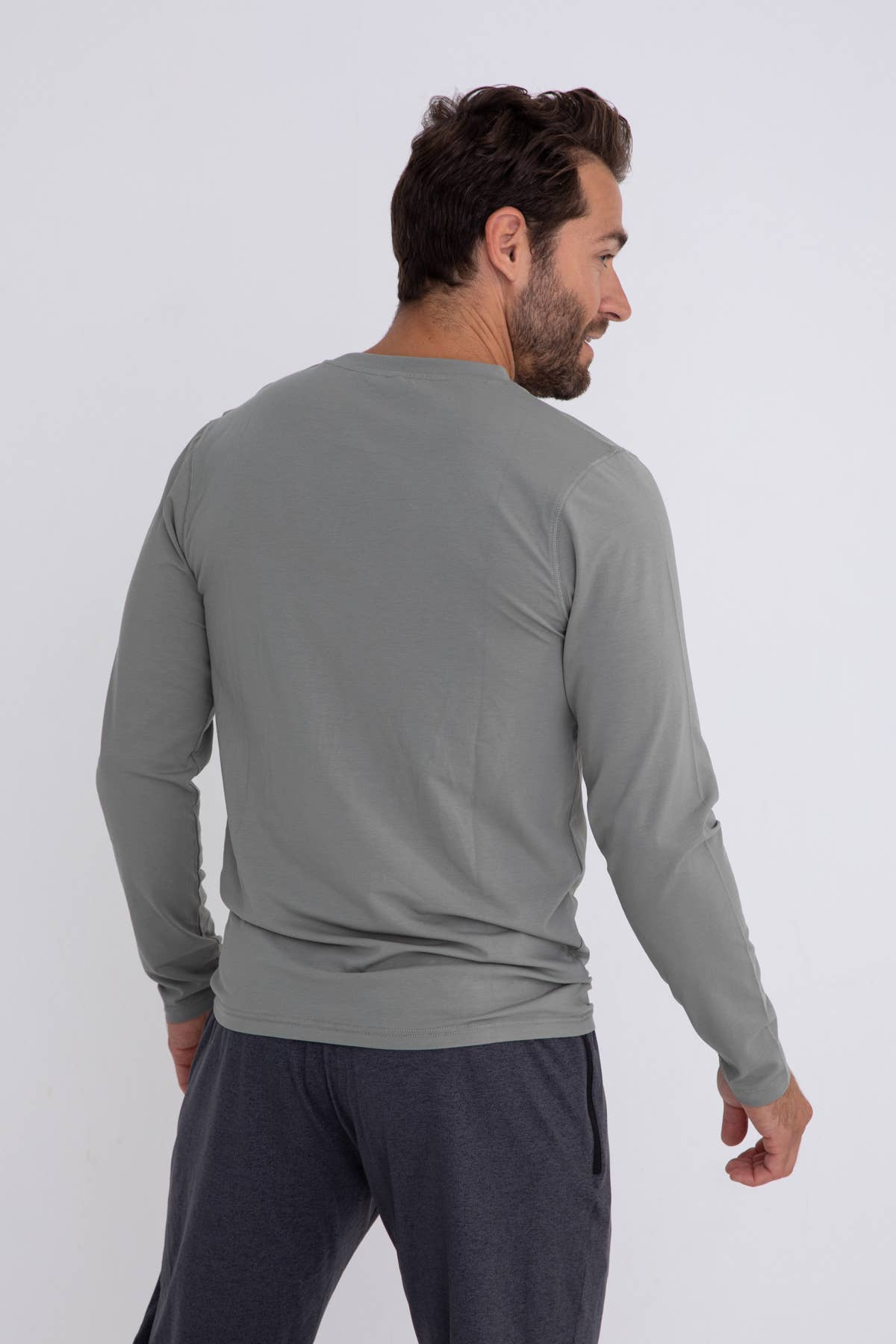 Mono B - Wholesale T-shirt - Heren - Pima katoenmix shirt met lange mouwen10