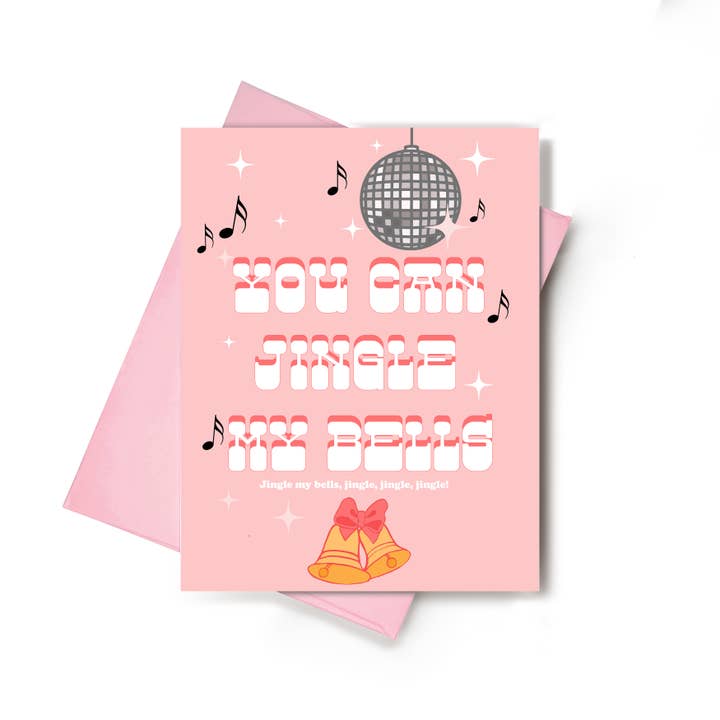Carte de Noël amusante You Can Jingle My Bells pour la vente par Love Haze Paper