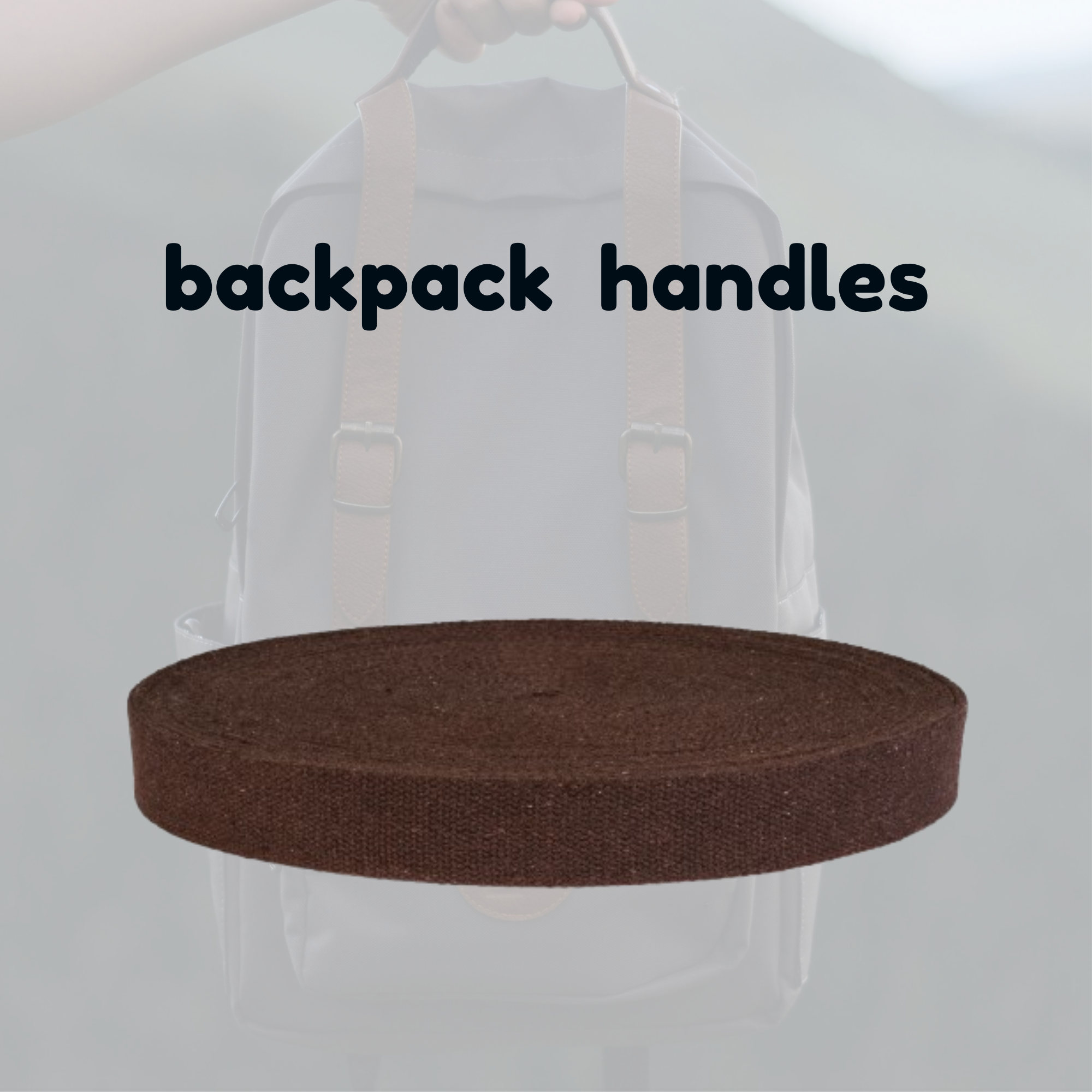 Dream Trimming Goods LLC - Wholesale Craft Supplies - 1.5" x 10 Yard Brown Heavy Cotton Webbing for Sewing Handle7