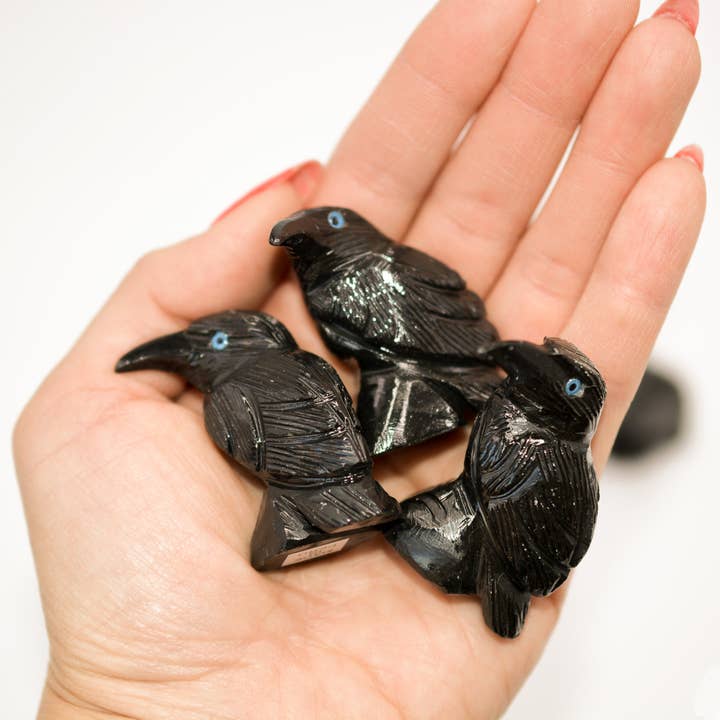 ASCEND - Wholesale Decorative Figurine - Black Onyx Crow