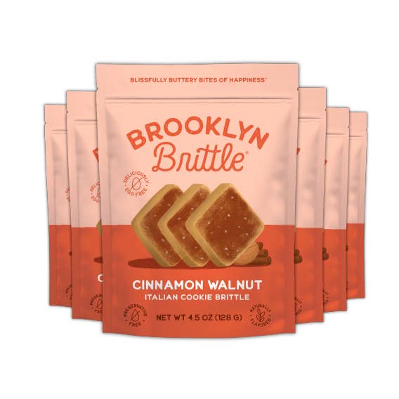 Brooklyn Brittle - Wholesale Biscuit - Cinnamon Walnut Italian Cookie Brittle - Pouch Bag1