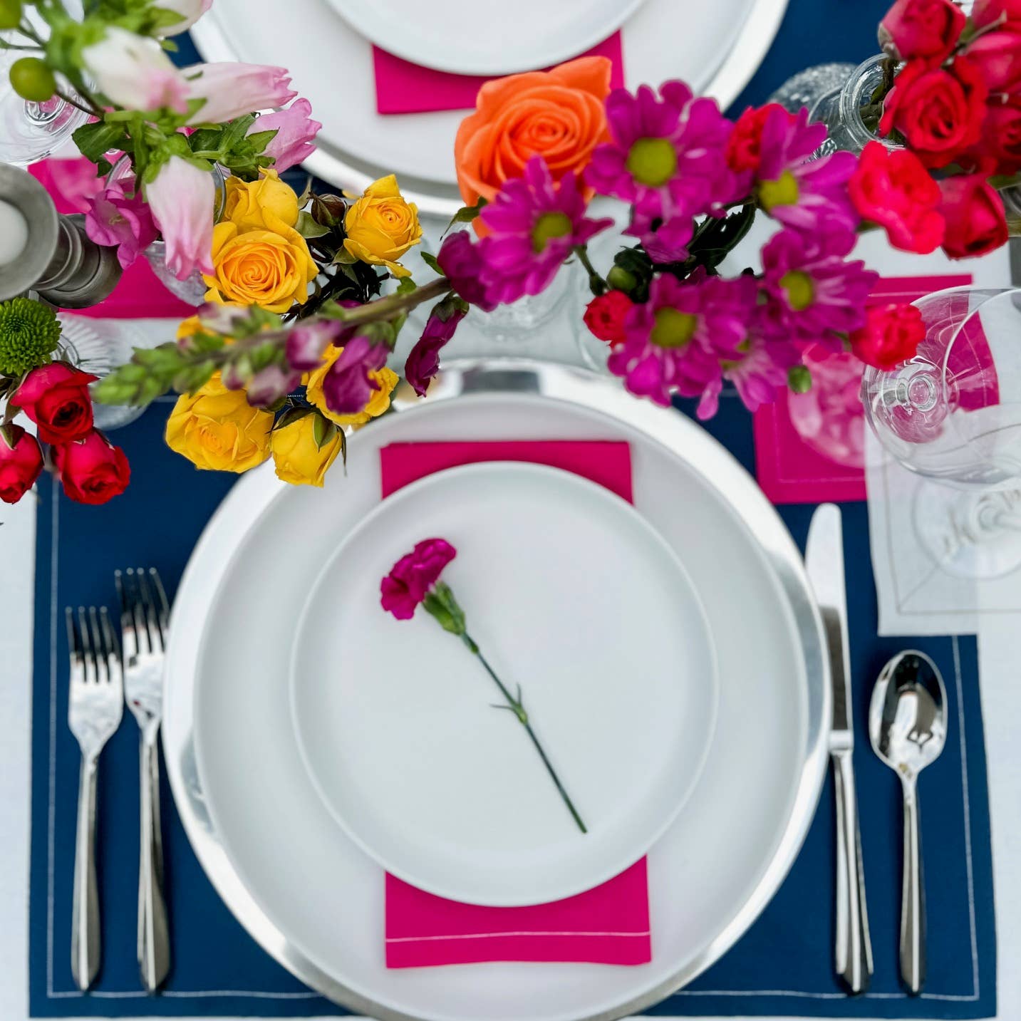 Toasting With Tara – wholesale Dinner & cloth napkin – Cotton Dinner Napkin Roll, Blush Crush Fuchsia Pink
3