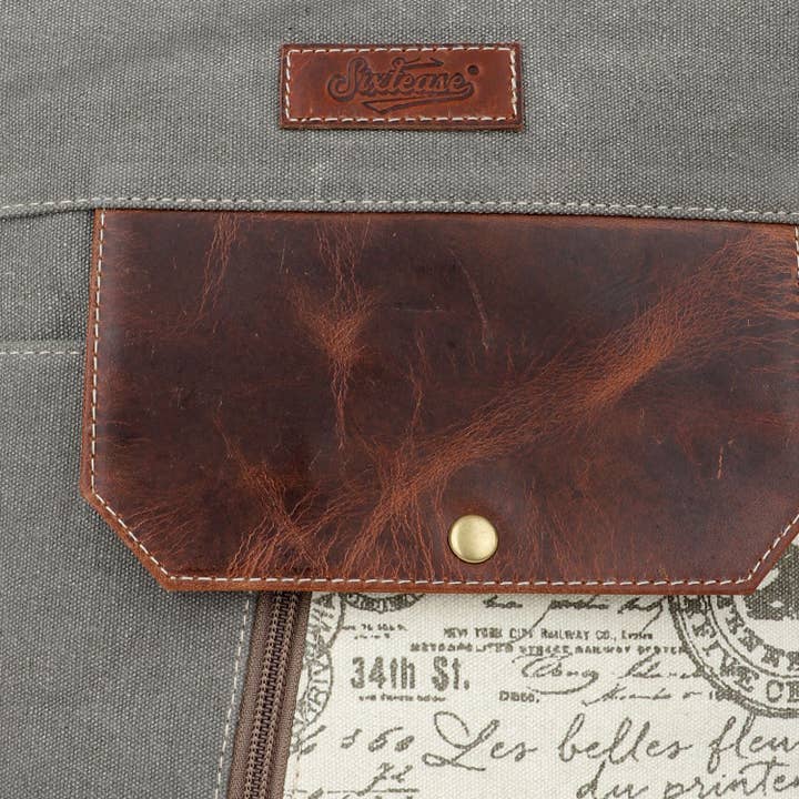 Sixtease Bags USA – wholesale Axelväska - Dam – Canvas Läder Crossbody-väska för kvinnor - Alabaster/Silver