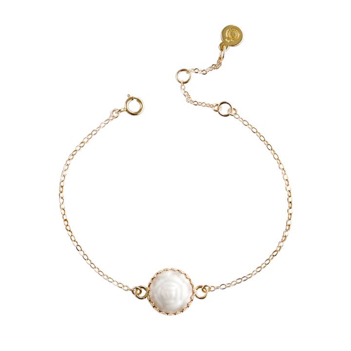 Mini Porcelæn Rose Charm Armbånd for engroshandel hos POPORCELAIN