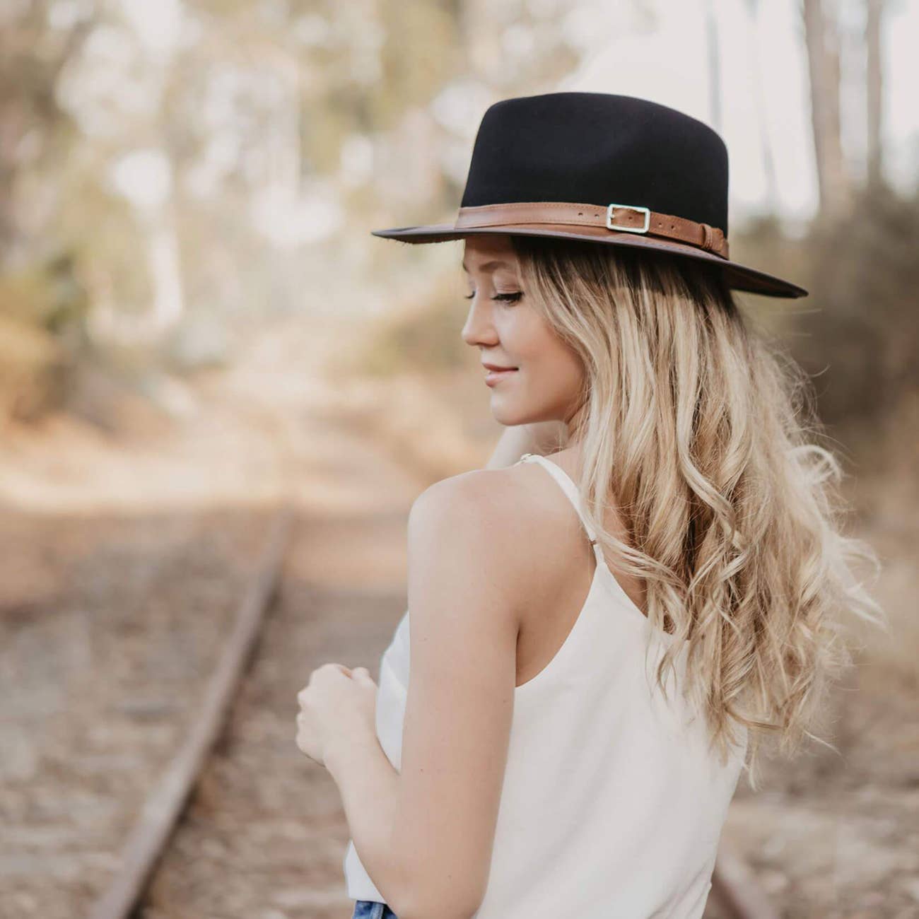 American Hat Makers - Vente Chapeau en feutre – unisexe - Chapeau Fedora extérieur en feutre de laine et cuir - Style Summit19