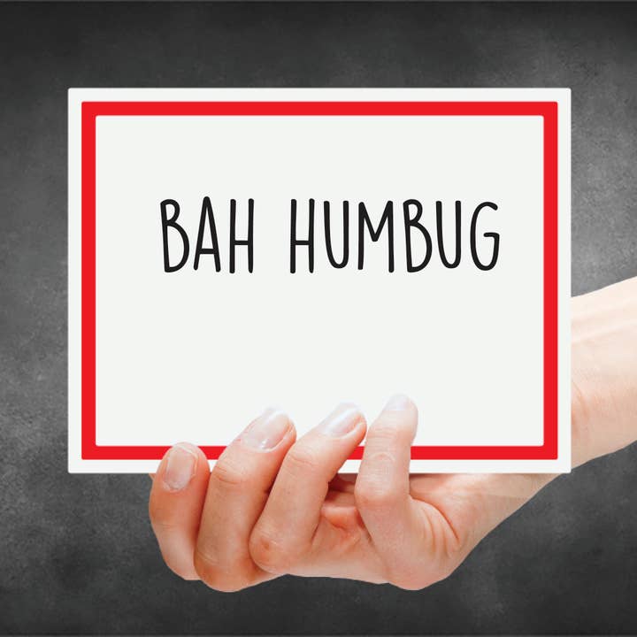 Snarky Card - Christmas - Bah Humbug for wholesale by Snarky Megs