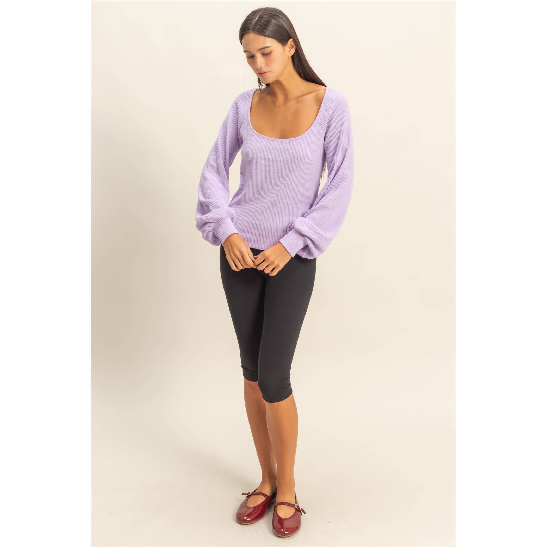 HYFVE - Venta al por mayor Camisa - Mujer - Top de manga globo de cuello cuadrado8