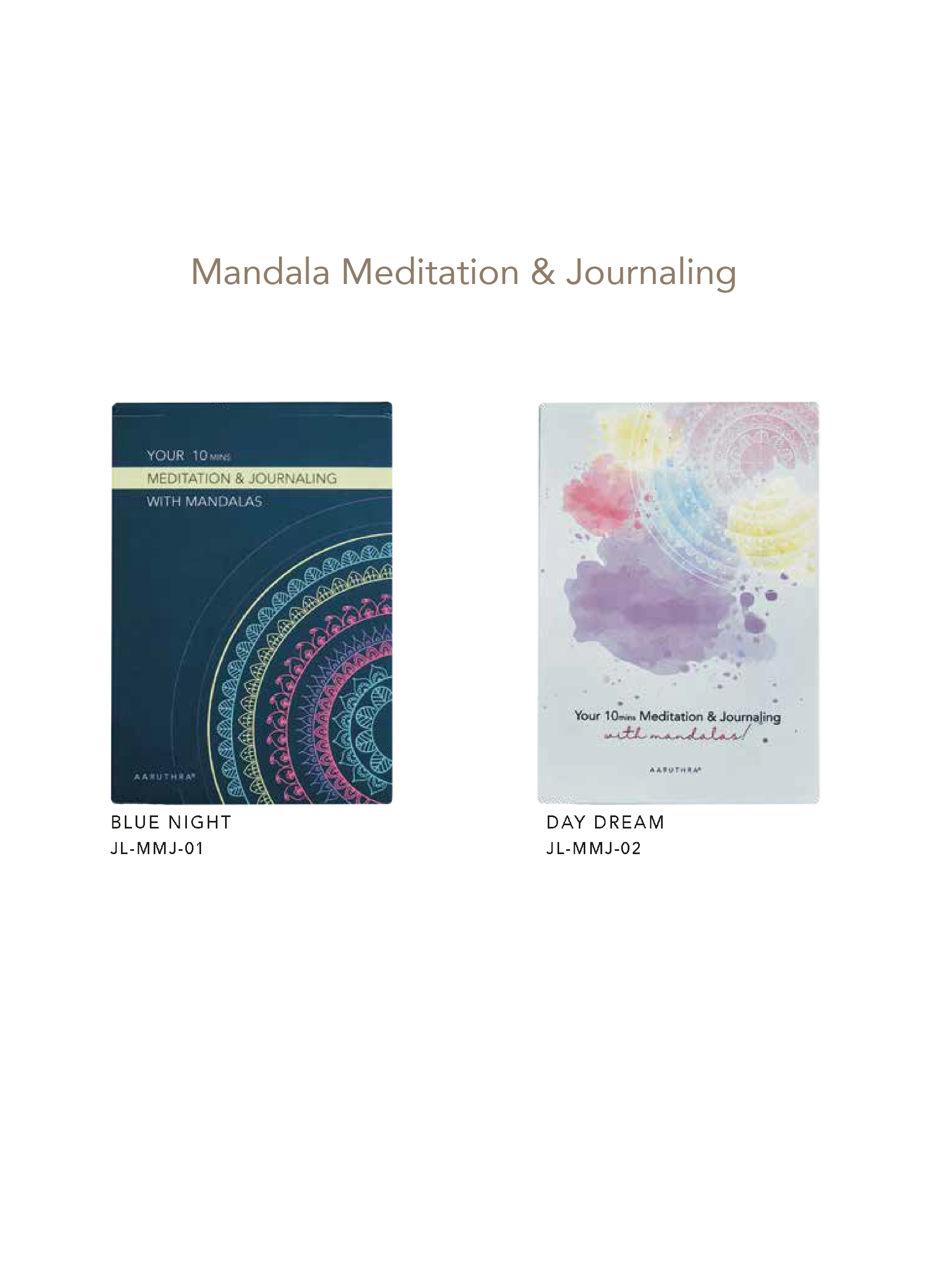 Aaruthra® – wholesale Journal/diary – Mandala Meditation & Journaling (Blue Night)2