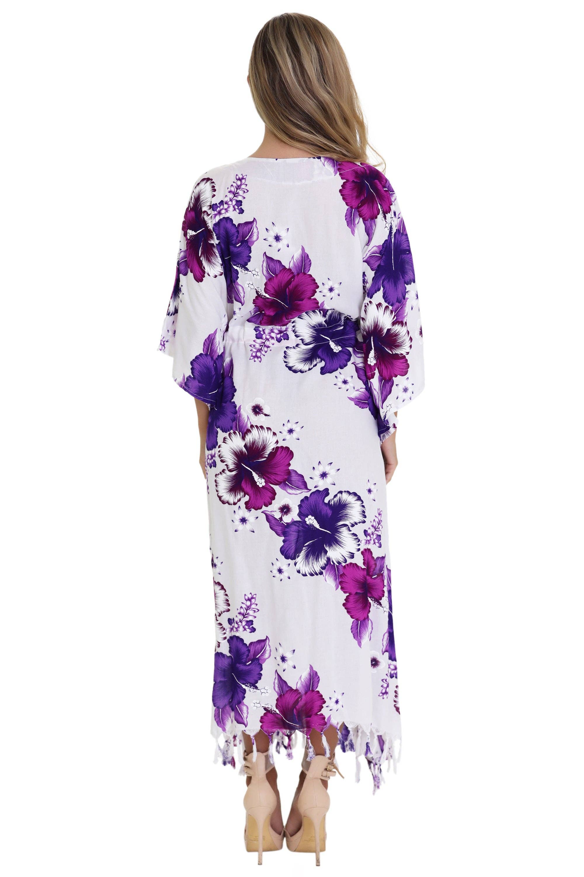 Advance Apparels - Wholesale Swim Cover Up - Women's - Tropical Print Cover-Up TH-20342