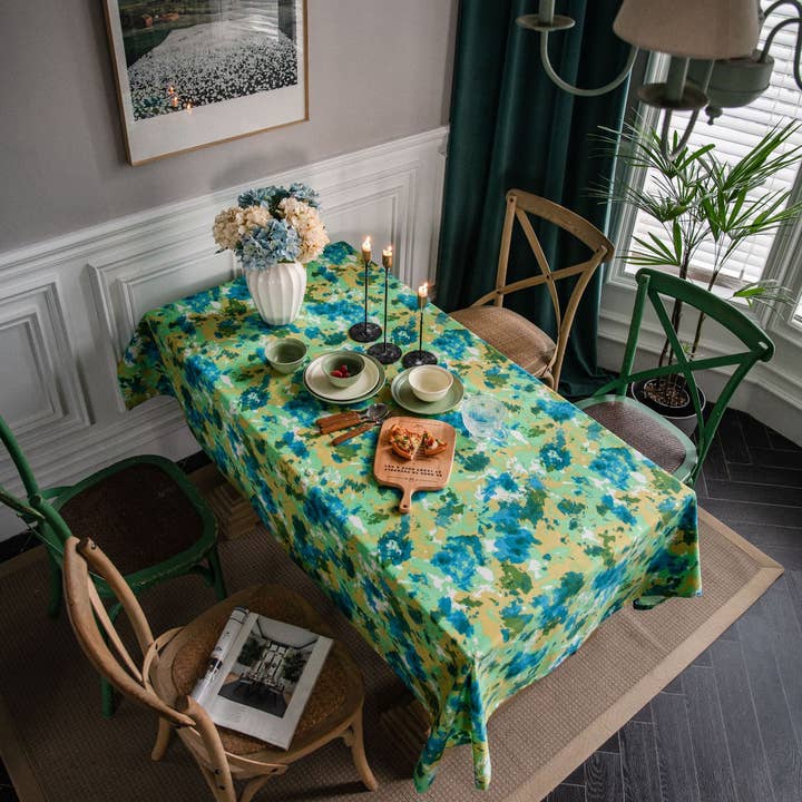 ACCITY - Wholesale Tablecloth - TIE-DYE CAMOUFLAGE PRINTED PASTORAL TABLECLOTH_CWMM0975