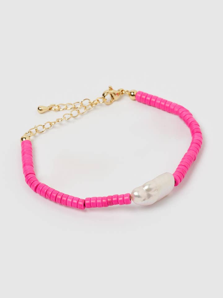 Miz Casa & Co Moana Bracelet Pink for wholesale by Izoa pty ltd