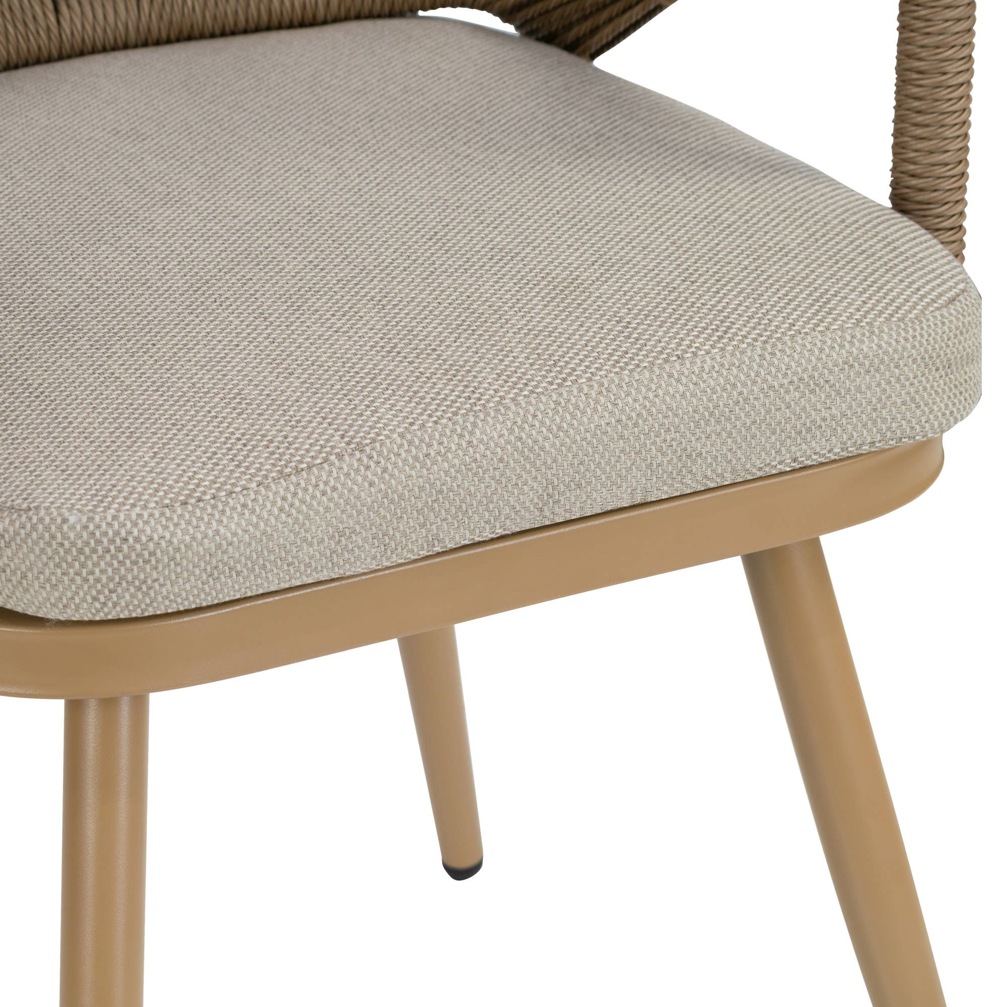 Glamour Home - Wholesale Patio Chair - Set of 2 Binda Brown Outdoor Dining Chair9