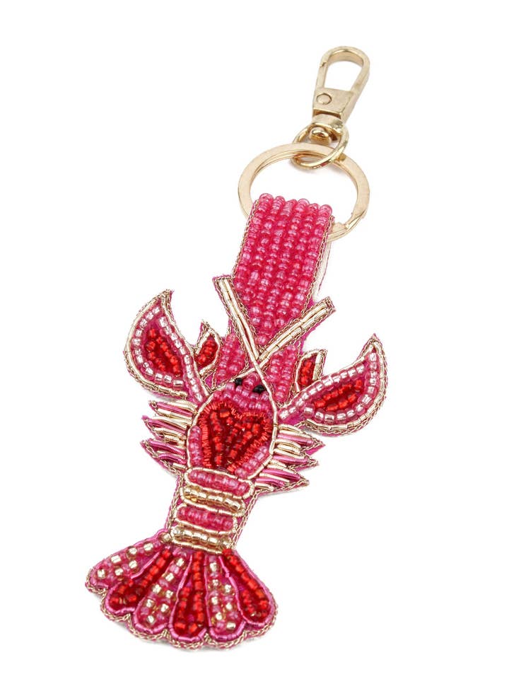 LOBSTER LOVE KEYRING/BAG CHARM for wholesale by My Doris