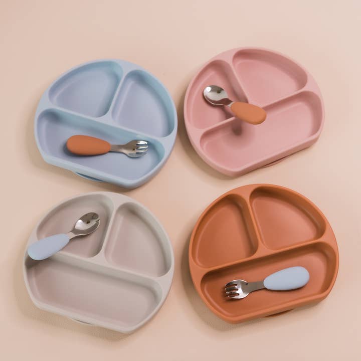 Poppy Penny - Wholesale Dinnerware set – Kids & Baby - Silicone suction plate and cutlery set7