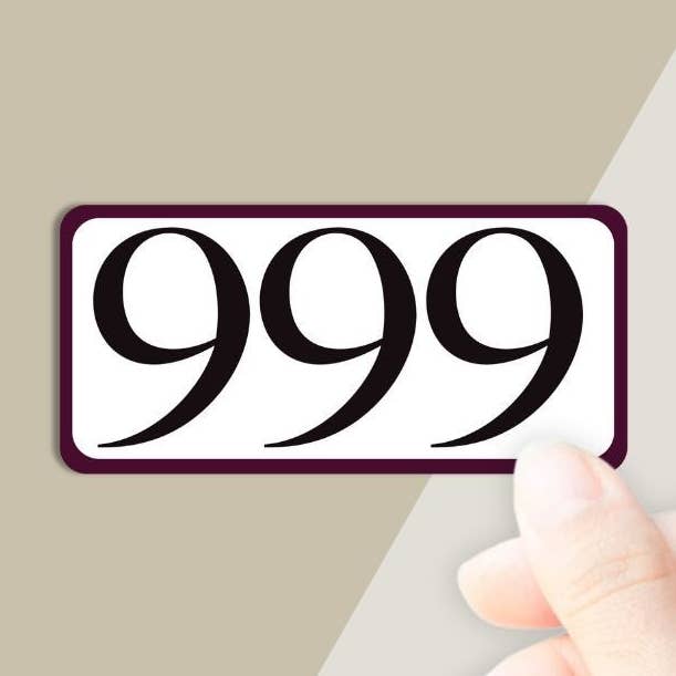 999 Sticker for wholesale by PleaseNotes Goods - Affirmation-Filled Goods