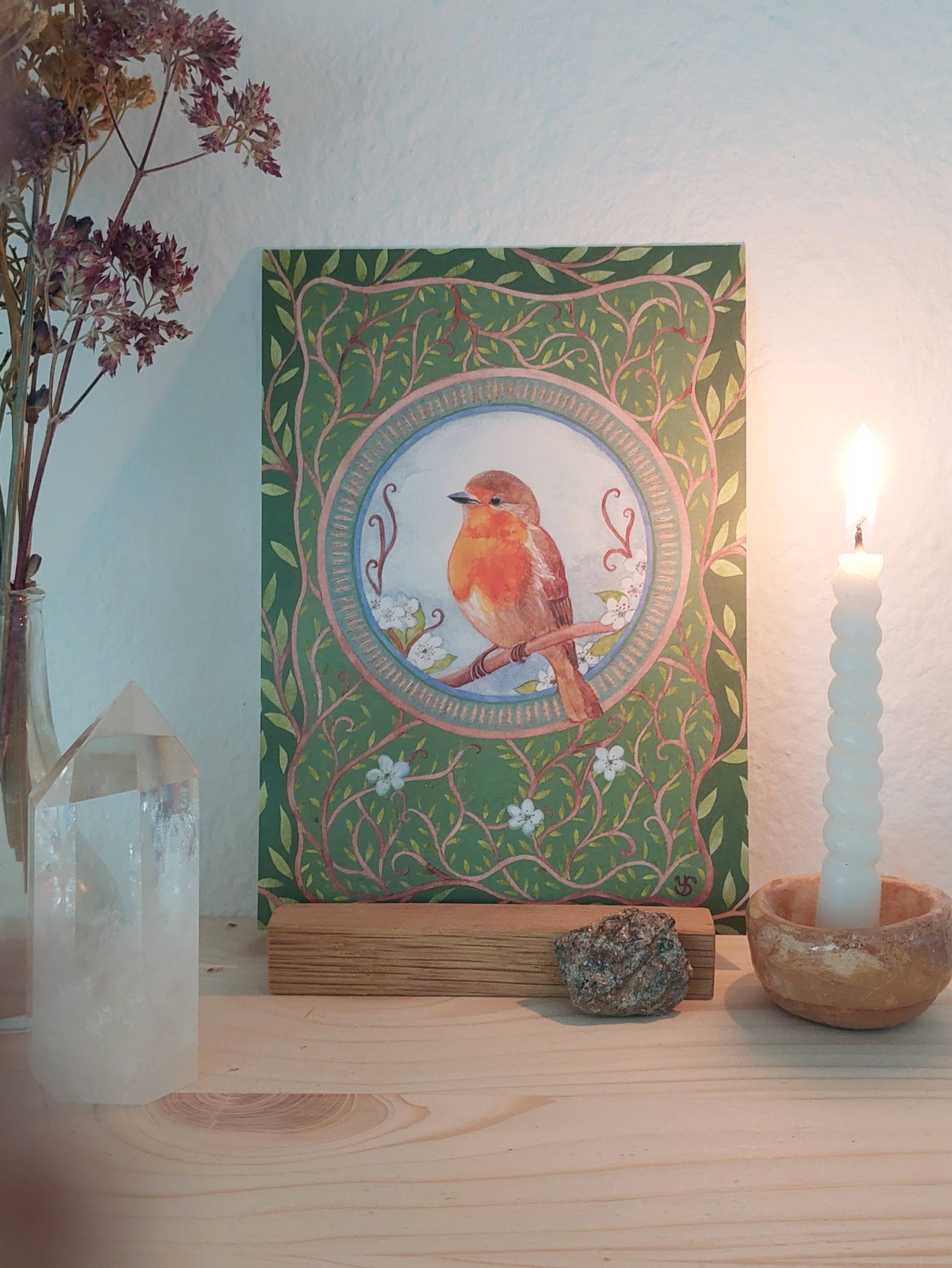 sieben lichter – wholesale Vykort – Konstvykort "Självavän"1