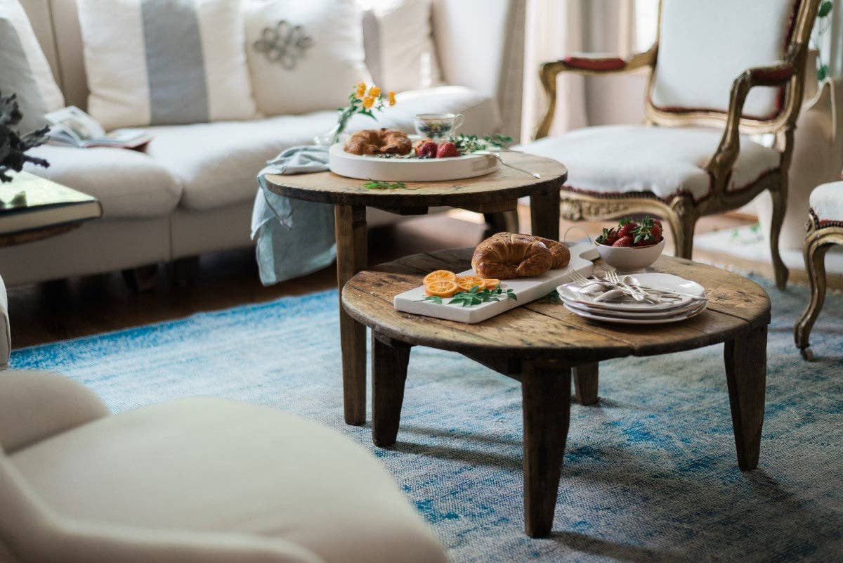 etúHOME - Vendita all'ingrosso Tavolini - Tavolino in legno trovato, rotondo5