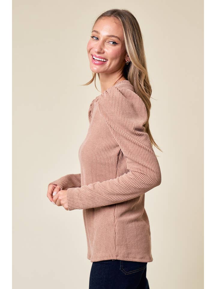 lovely melody - Wholesale Knit Top - Women's - LMT4604-Cece Solid Long Sleeve Top6