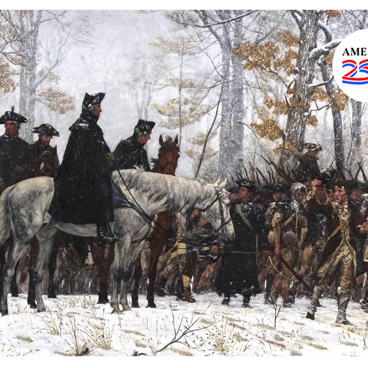 La marche vers Valley Forge Carte de correspondance pour la vente par Nelson Gifts Wholesale