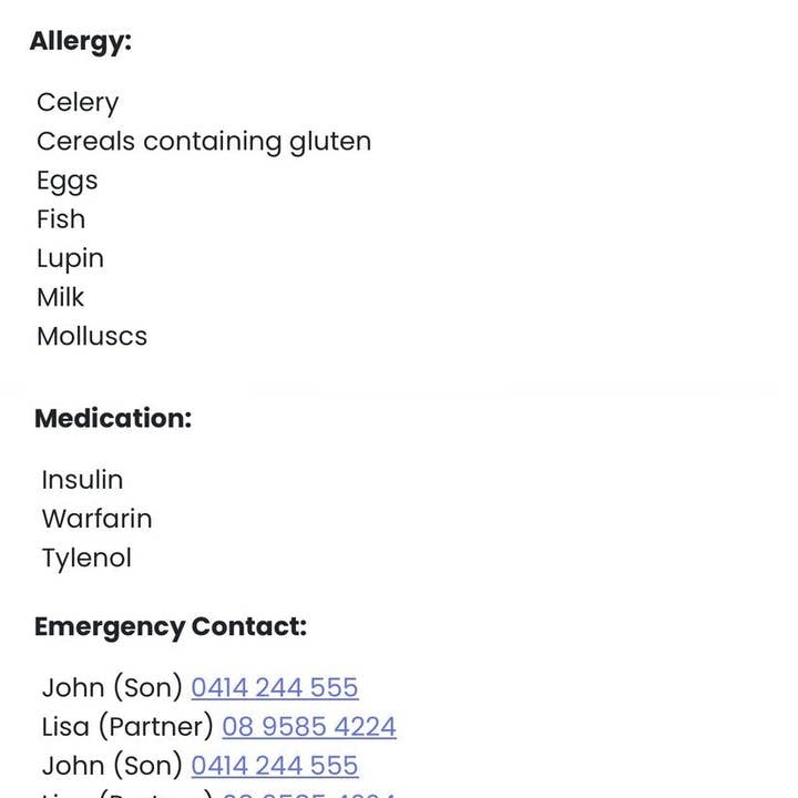 Tap and Share – Fita porta-chaves – Unissexo por atacado – Cordão preto e cartão de informações de identificação de alerta médico de emergência NFC inteligente com sistema passivo de rastreamento de geolocalização3