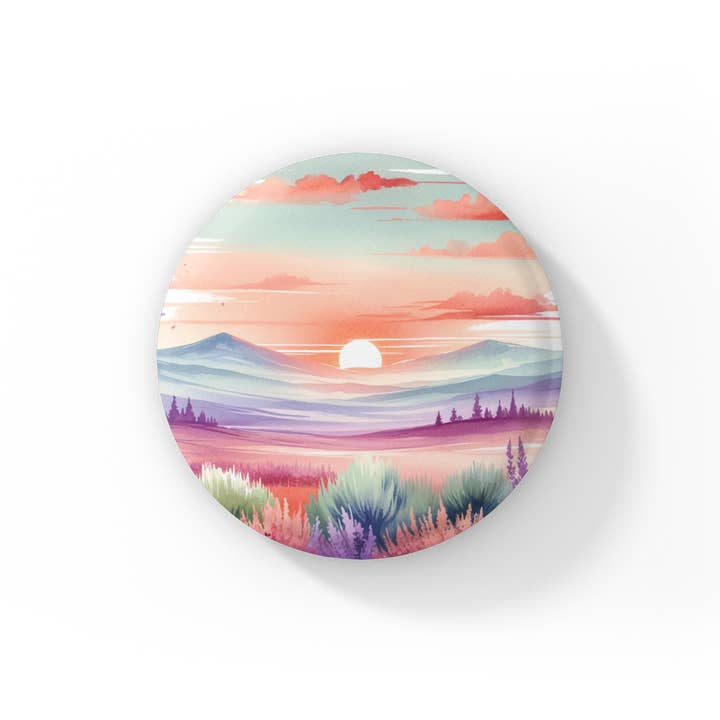 Southwest Desert Pin Button, Southwest Keychain, Magnet for wholesale by NatureCuts