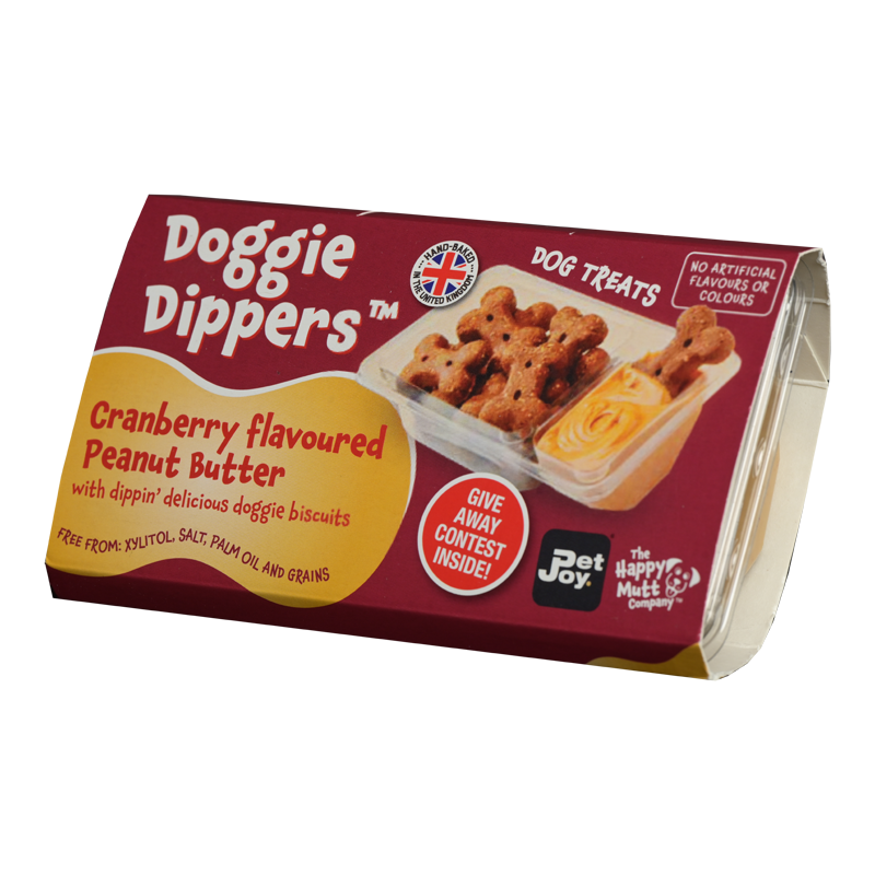 Pet-Joy Products - Venta al por mayor Chuches - Perros - Pet Joy X Happy Mutt Doggie Dippers - Galletas para Perros con Mantequilla de Maní3