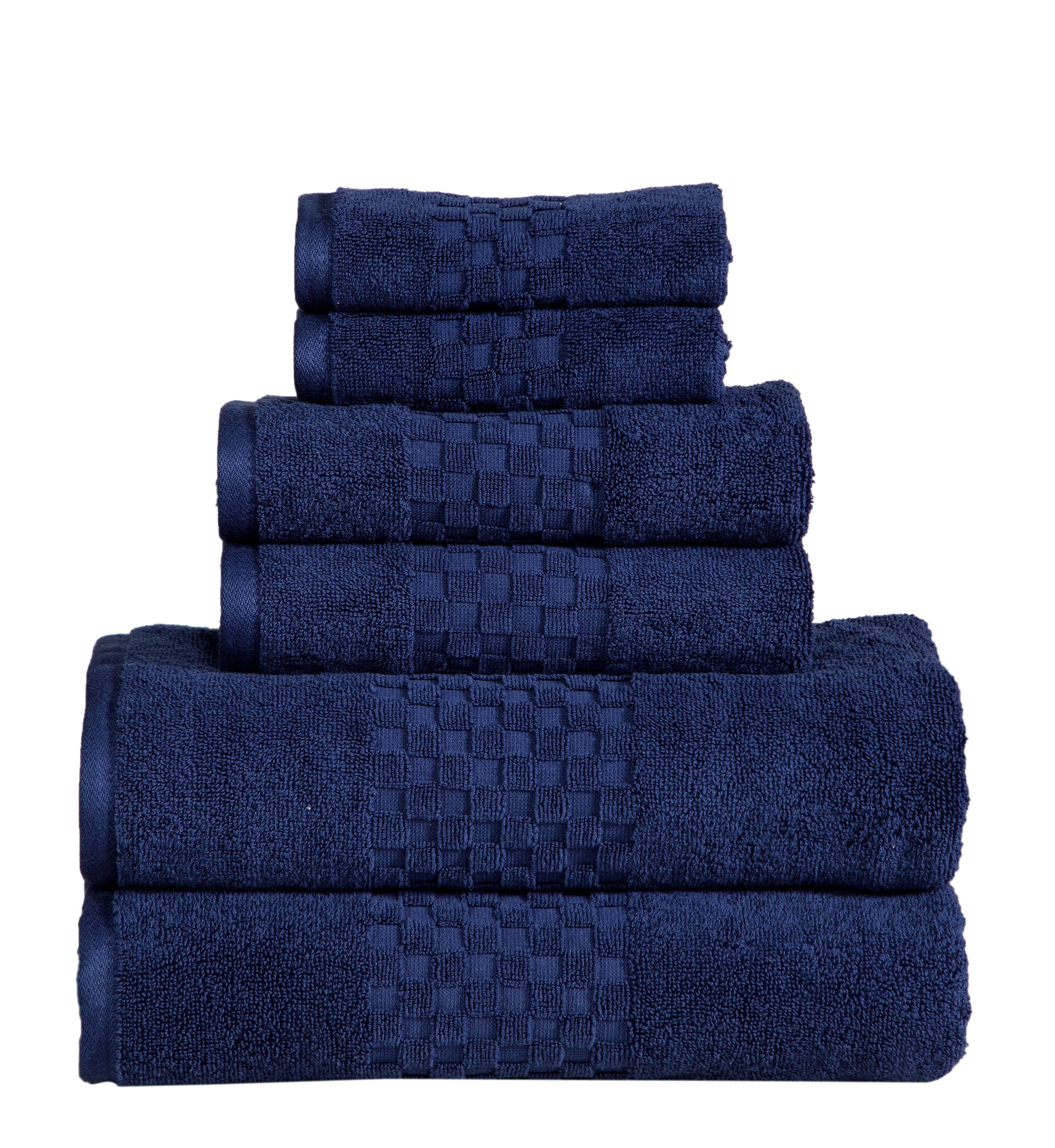 Feather & Stitch New York - Wholesale Towel Set - 100% Cotton 6-Piece 625 GSM Ultra soft Bath Towel Set0