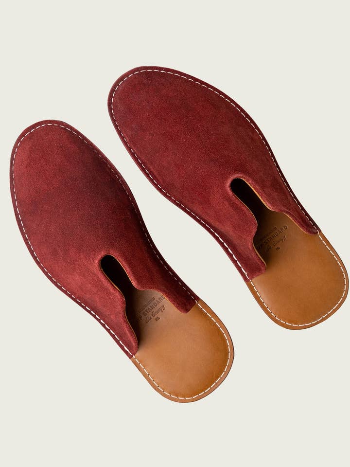 WP Standard – wholesale Slippers – Men's – Mr. Grumpy Leather Slippers
