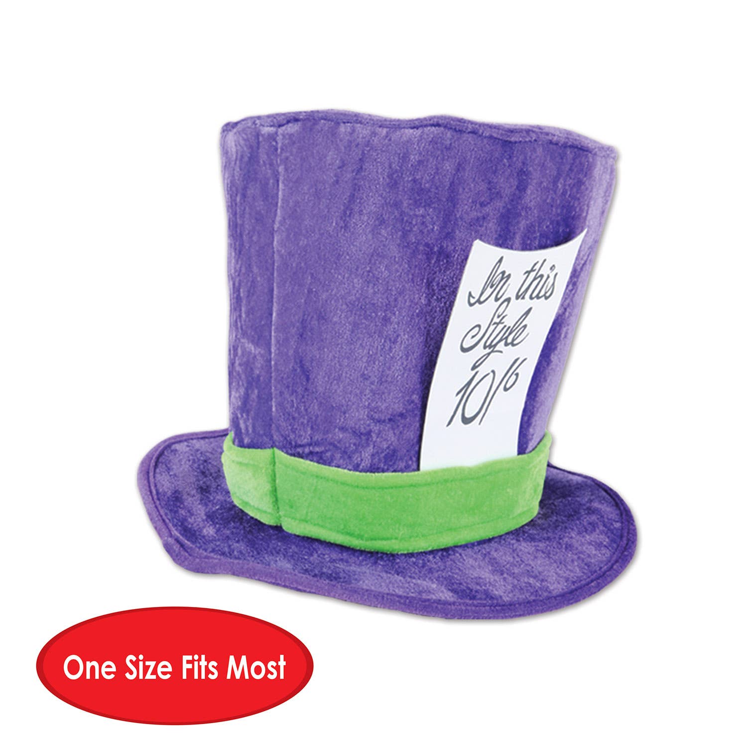Beistle - Wholesale Party Hat/Crown - Plush Mad Hatter Hat, one size fits most5